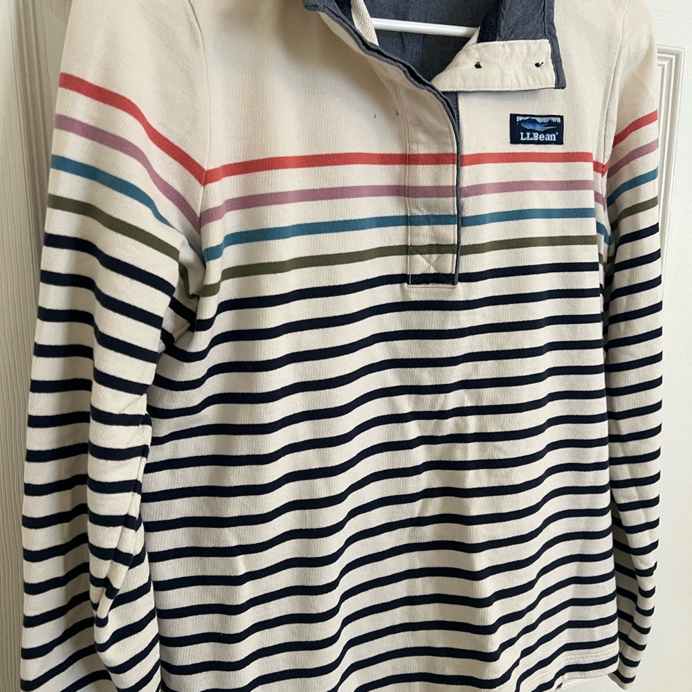 L.L. Bean Multicolor Striped Pullover - Picture 5 of 5